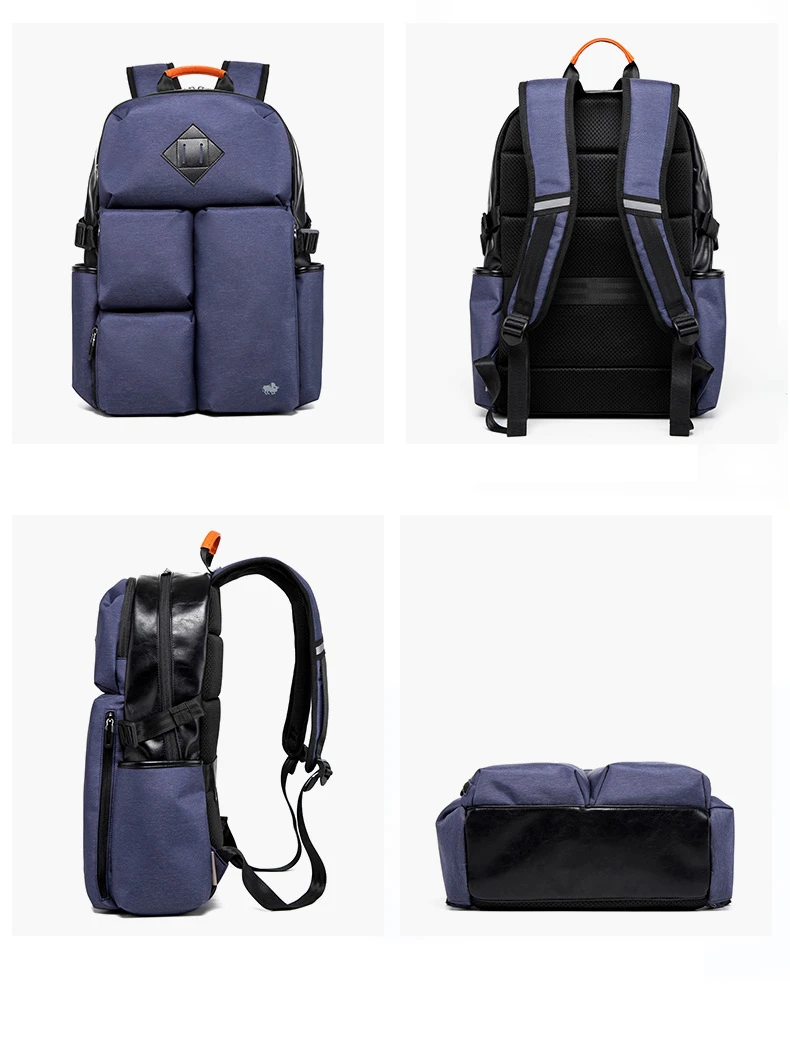 BISON DENIM, Большой Вместительный рюкзак, мужской, многофункциональный, 15,6 дюймов, для ноутбука, для студентов, школьная сумка, модный рюкзак для женщин, Mochila N2895