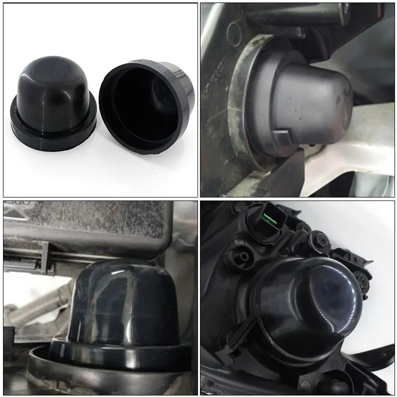 Car LED Headlight Dust Cover - Rubber Seal Cap