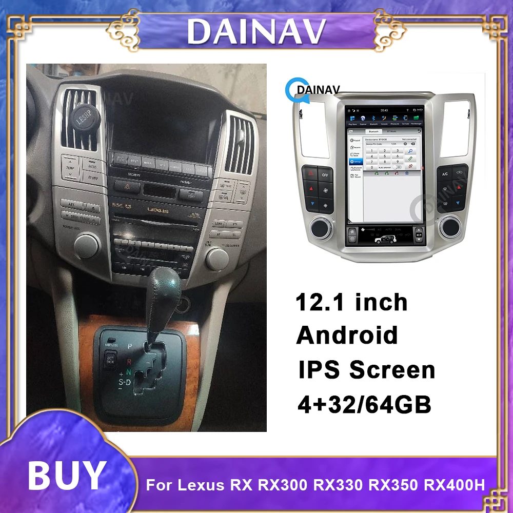 Touch Screen Android Car Multimedia Video Player Stereo For Lexus Rx350