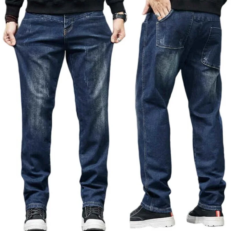 

Long Denim Trousers Loose Straight-Leg Jeans Size 28-44 Men Jeans Designer Classic Jeans