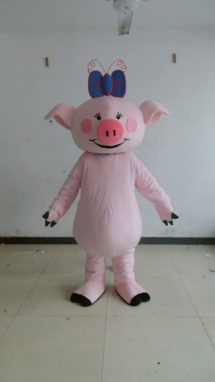 

Adult Cute Pink Pig Mascot Costume Suits Cosplay Party Game Dress Outfits Advertising Promotion Carnival Halloween Fursuit