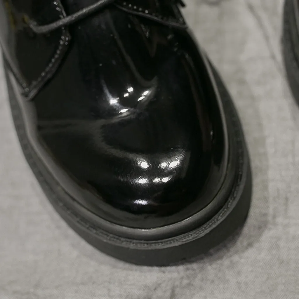 Женские ботинки martin в европейском стиле; женские модные однотонные кожаные теплые зимние ботинки на шнуровке для пеших прогулок