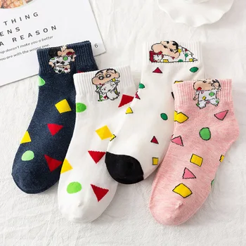 

Fashion Cartoon Character Cute Short Socks Women Harajuku Cute Patterned Long socks Hipster Skate Ankle Funny Socks Female