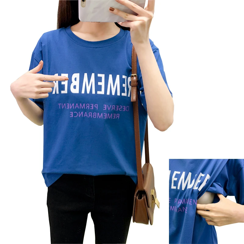 

Breastfeeding Shirts Pregnant Clothes Mothers Clothes T shirt 3783