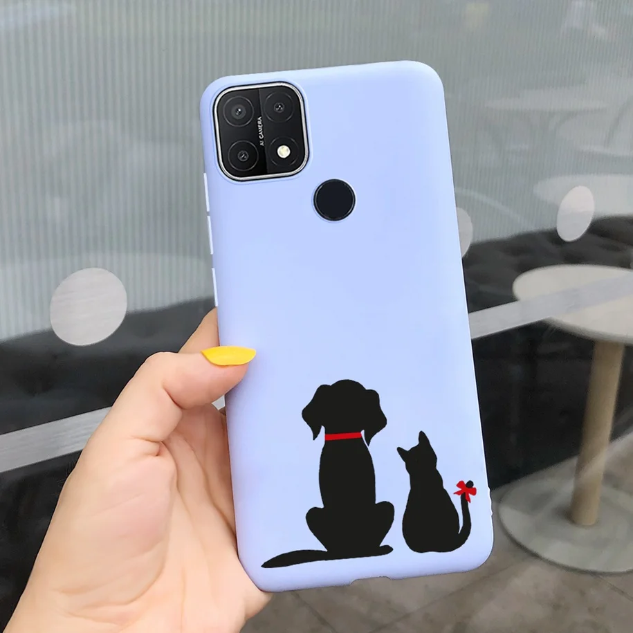 cases for oppo For Oppo A15 Case Oppo A15s Cover 6.52" Silicone Cute Daisy Sunflower Soft Back Cover For OppoA15 CPH2185 A 15 A 15s Phone Cases casing oppo