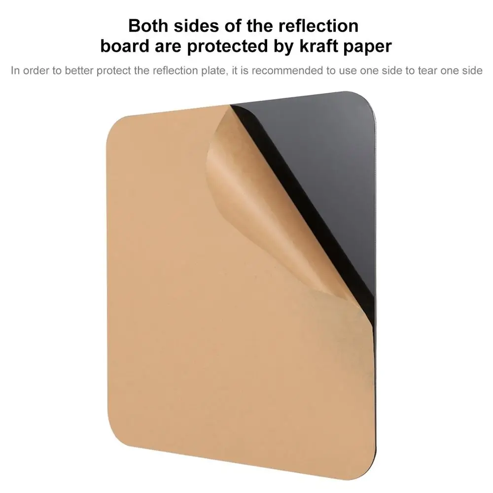 Placas de Exibição Reflexivas de Acrílico Branco e Preto Fundo de Refletor para Mesa de Produtos Puluz Reflexão Topo Fotografia 40x40cm - Image 4