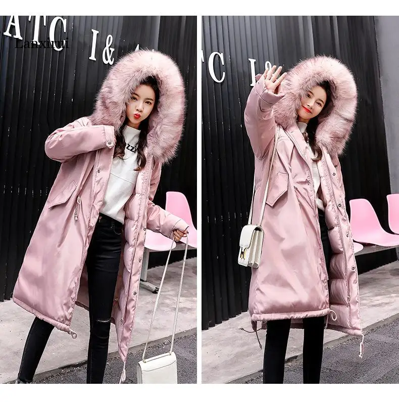 Winter Jacket New Fashion Women Down jacket Slim Large size Hooded Jacket Students Women Thick Warm Cotton Outwear