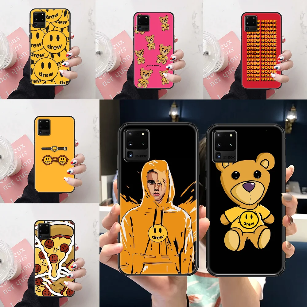 

Drew Justin Bieber Phone case For Samsung Galaxy Note 4 8 9 10 20 S3 S5 S8 S9 S10 S20 Plus UITRA Ultra black silicone waterproof