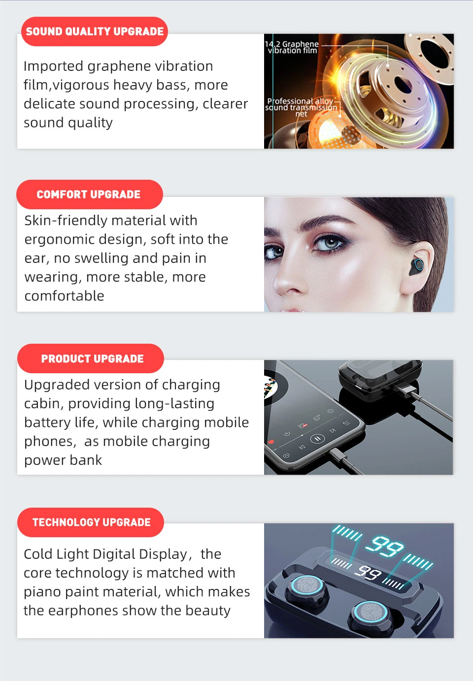 Bluetooth наушники M11 TWS шумоподавление Беспроводная Bluetooth гарнитура стерео объемная Водонепроницаемая гарнитура HD для iPhone huawei