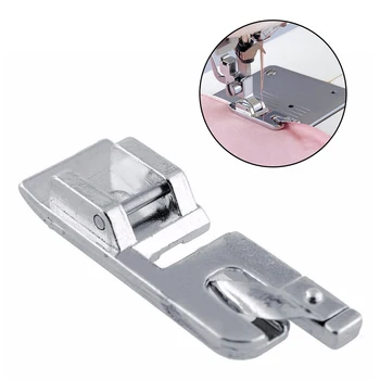 

Hot Sale 1Pcs Rolled Hem Curling Presser Foot For Sewing Machine Singer Janome Sewing Accessories