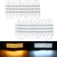 10 шт., 20 шт., светодиодный модуль, светильник в полоску, 12 В, 7,5 Вт, 15 Вт, SMD5730, водонепроницаемый, чистый белый, теплый белый, светодиодный модуль, Полоска, зеркальный светильник