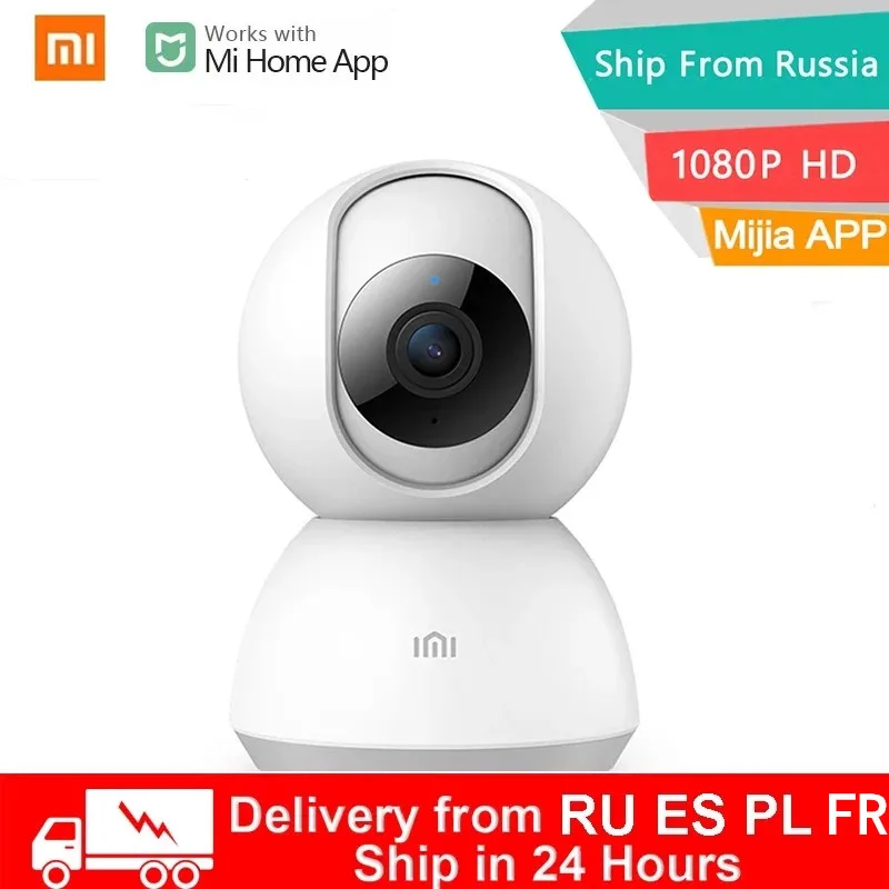 Xiaomi-cámara IP inteligente, Webcam de 1080P, WiFi, Pan-tilt, visión nocturna, vídeo de ángulo de 360 °, Monitor de seguridad de bebé inalámbrico para aplicación Mi Home