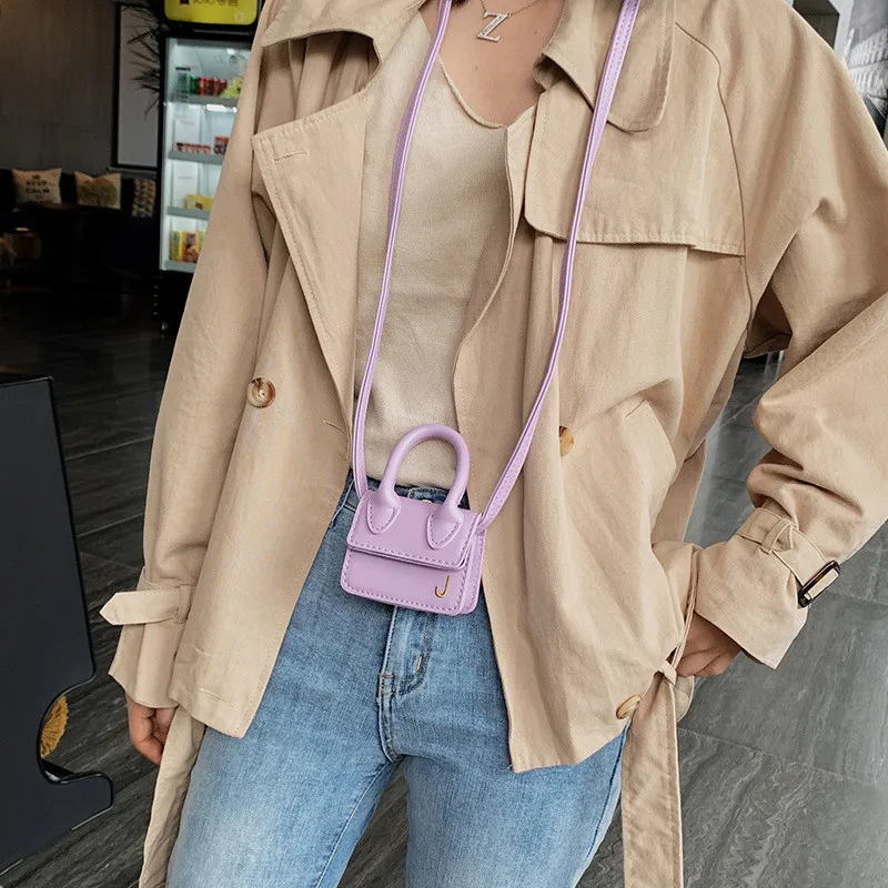New Trendy Small Mini Multi Pockets Faux Leather Fashion Boutique Girls Handbag 