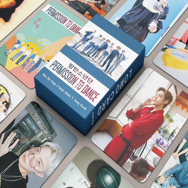 55PCS / Kpop Stray kids NO EASY Lomo Cards ATEEZ TXT TWICE NCT Bangtang Boys TXT ENHYPEN ITZY MAMAMOO Card album idol fan card PermissionToDance