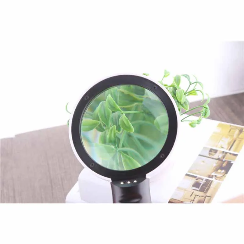 1pcs Handheld High Magnification 15x 30x Double Layer Lens Magnifier with 3LED Lights Upgraded Illuminated for Jewelry Reading