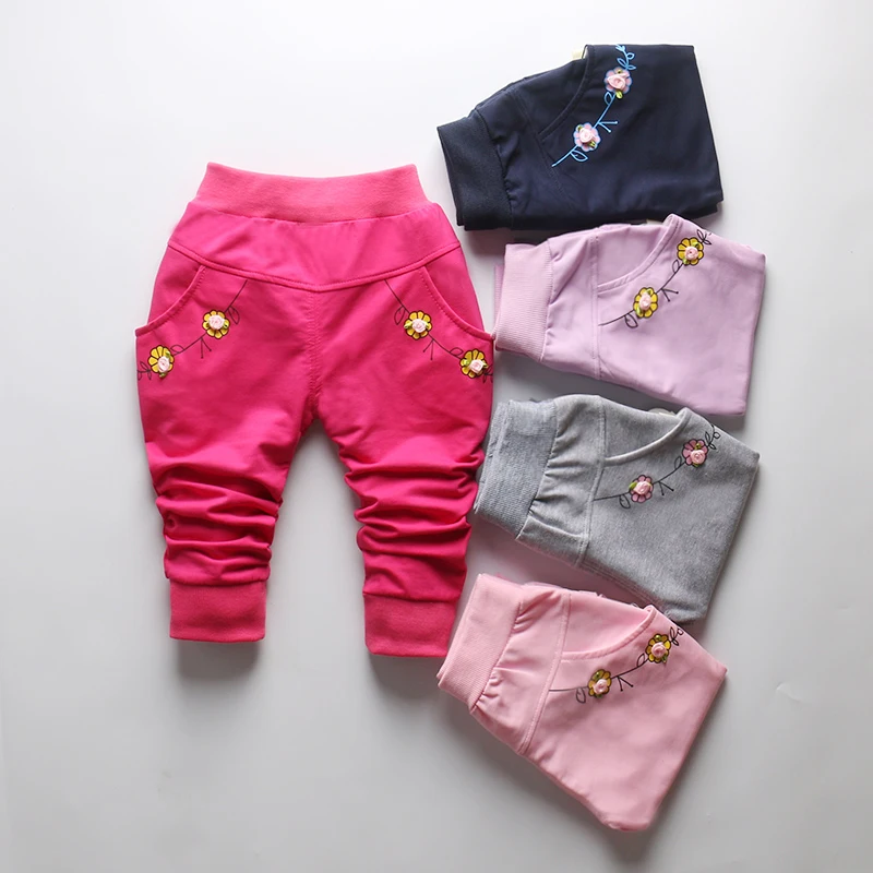 

IENENS 0-2Y Trend Girls Slim Straight Trousers Toddler Cute Infant Girl's Casual Long Pants Kids Baby Children Cotton Pants