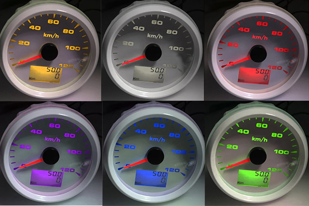 85 мм Лодка gps Спидометр 120kmh 200kmh цифровой одометр спидометр 12V 24V для грузовика Лодка Автомобильный спидометр IP67 Водонепроницаемый