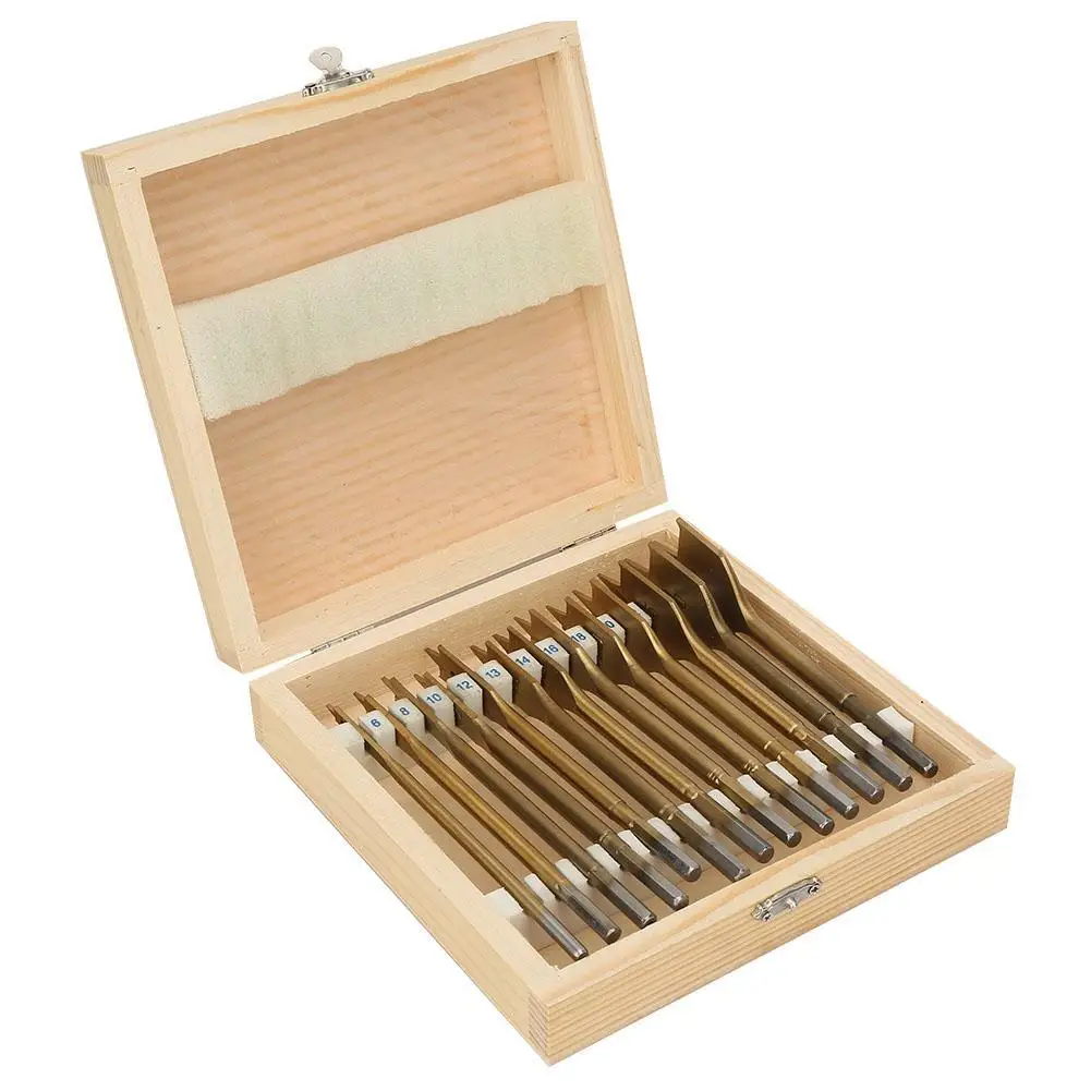 

Flat bit plank punch High-carbon Steel Wood Flat Drill Set Woodworking Spade Drill Bits Durable Woodworking Tool Sets