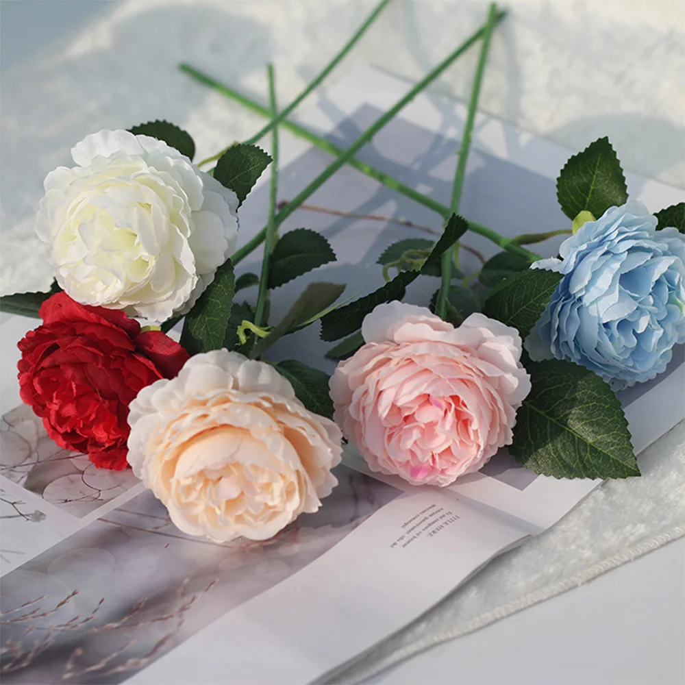 1 шт., искусственный цветок, сделай сам, имитация Гипсофилы, один шелковый цветок розы, свадебные букеты для свадьбы, дома, стола, сада, вечерние, Декор