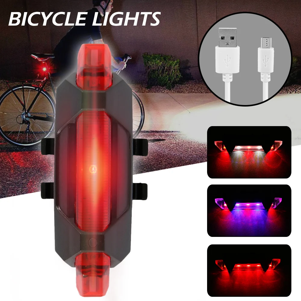 Waterproof Bicycle Front Back Light Set Tail light Road MTB Mountain Bike Rear Light Lamp Cycling Lantern Flashlight