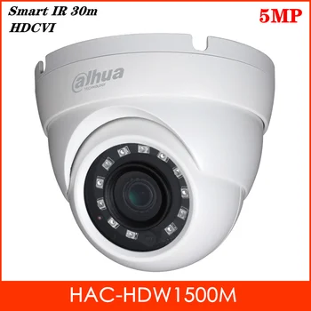 

Dahua HAC-HDW1500M 5MP HDCVI IR Eyeball Camera Fixed lens Smart IR 30m Waterproof IP67 Indoor and Outdoor DC12V Security Camera