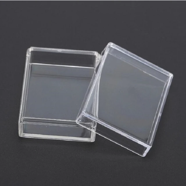 Square Plastic Transparent Storage Box  Clear Packaging Plastic Boxes - 10  Pcs Clear - Aliexpress