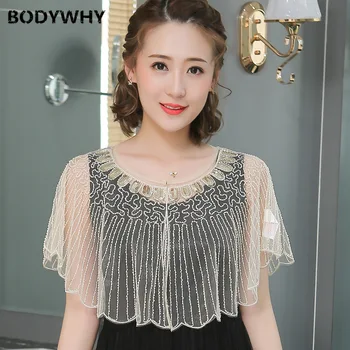 

Women's Dress Shawl Short Section With Thin Section Small Vest Shoulder Small Shawl Transparent