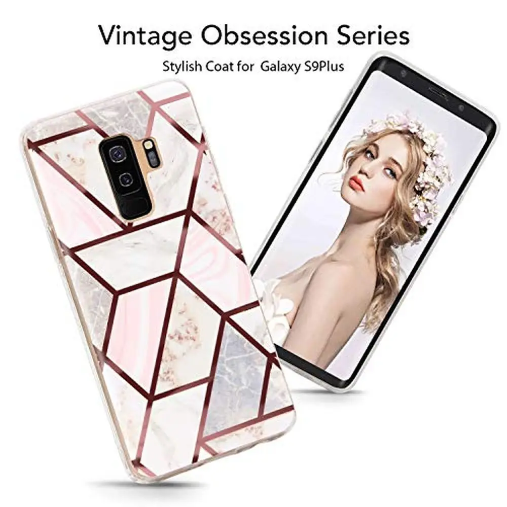 Тонкий глянцевый мраморный силиконовый мягкий чехол LAPOPNUT для Samsung Galaxy S9 S8 S10 Plus A50