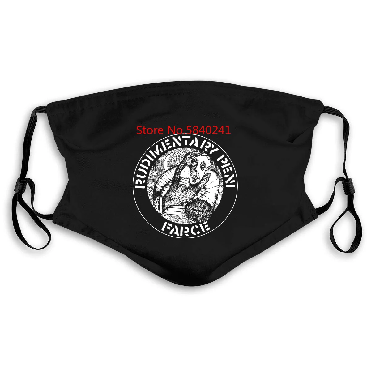 RUDIMENTARY PENI FARCE Small To XX British Anarcho Punk Rock Brand Mask women kid's PM2.5 | Аксессуары для одежды