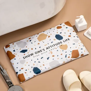 

Floor mat carpet diatomaceous earth non-slip mat non-slip super absorbent bathroom carpet floor mat home decoration