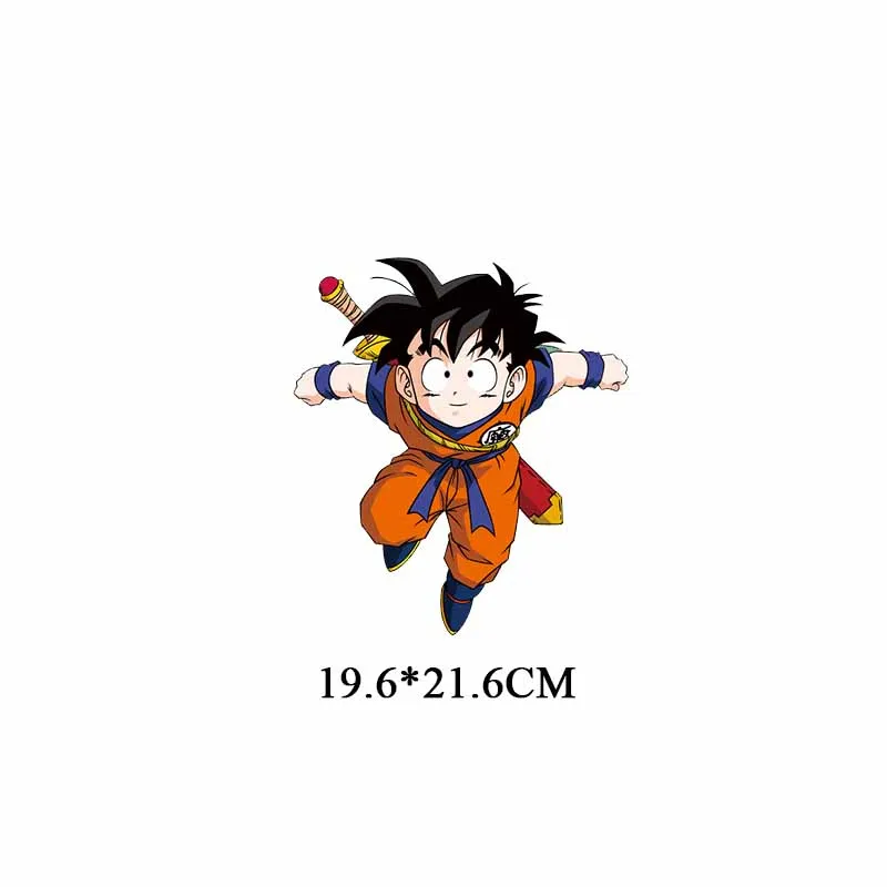 Горячая аниме Dragon Ball Wukong патчи для аппликация на одежду Железный принт для одежды Diy футболки Платья термопереводные наклейки - Цвет: 1