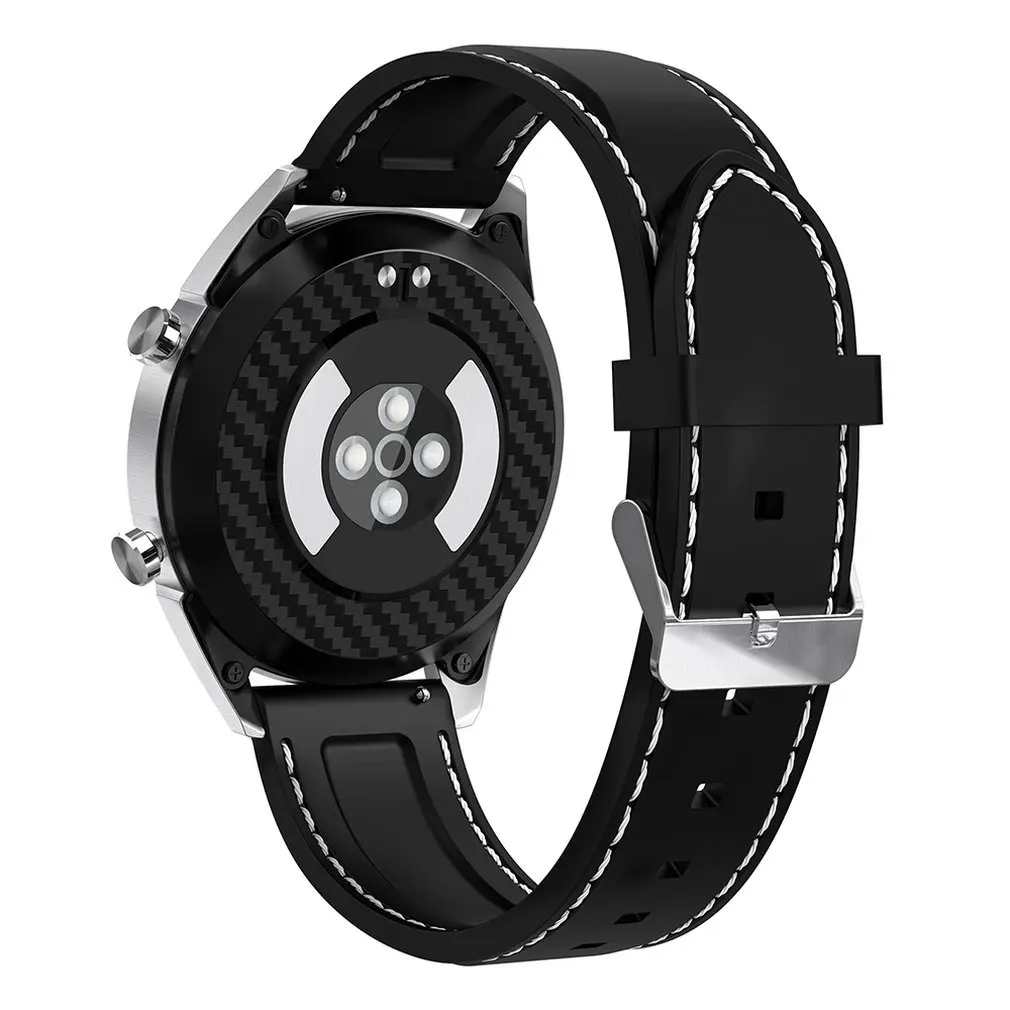 Comprar Reloj inteligente DT28 pantalla Color paso Ecg ritmo cardíaco movimiento de oxígeno en sangre seguimiento cuero correa de acero pulsera inteligente