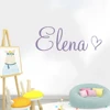 Art Wall Decal Simple Custom Name With A Heart Decor For Children Bedroom Vinyl Personalized Baby Name Playing Room Sticker ► Photo 2/6