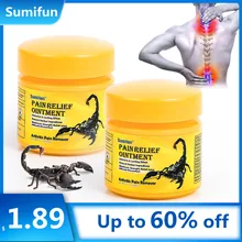 1 pçs 20g sumifun escorpião veneno alívio da dor pomada artrite ombro joelho articulação músculo analgésico creme gesso médico