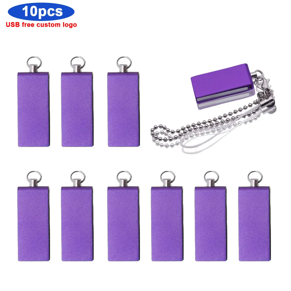 Флеш-накопитель Micro Usb 10 шт./лот переносной металлический флеш-накопитель с