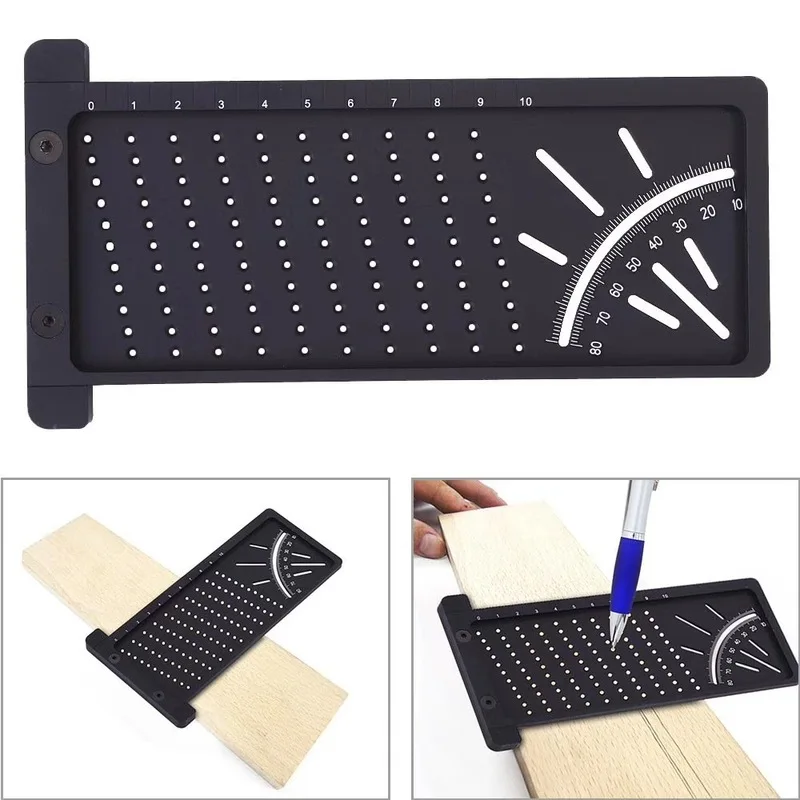 

Plastic Precision Woodworking Scribe Mark Line Gauge T-type Cross-out Ruler Carpenter Measurement Measuring Tool