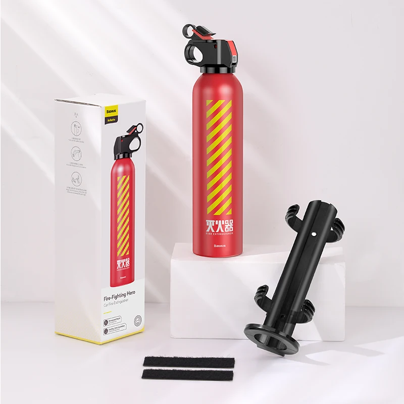 Extintor de incendios de coche Baseus para el hogar, extintor de polvo de coche portátil, Mini extintor de incendios para hoteles de laboratorios - 6