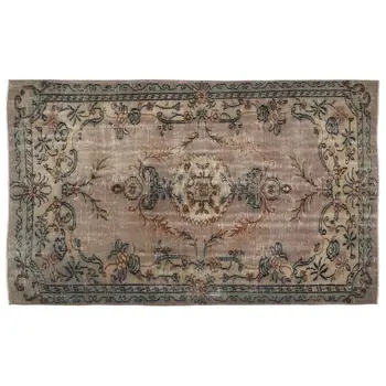 

Handmade Natural Vintage Turkish Area Rug 141x263 Cm-4'8''X8'8''