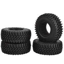 Pneus RC Rock en caoutchouc avec Inserts en mousse pour chenille axiale 100, 1/10mm, 1.9 pouces, 4 pièces, SCX10 D90 D110 Tamiya CC01