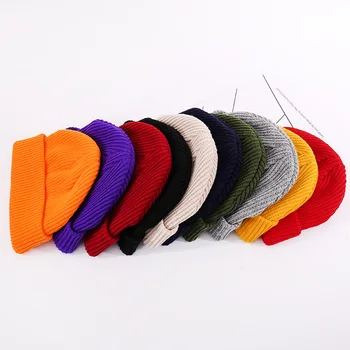 

Xuan Lu 2020 Autumn and Winter Fashion All-match Melon Skin Knitted Hat Garment Accessories Solid Color Warm Wool Hat Wholesale