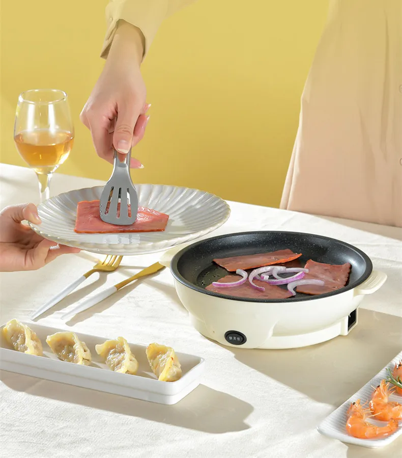 220V Home Electric Frying Pan Non-stick Household Mini Portable Electric Breakfast Making Machine Multi Cooker
