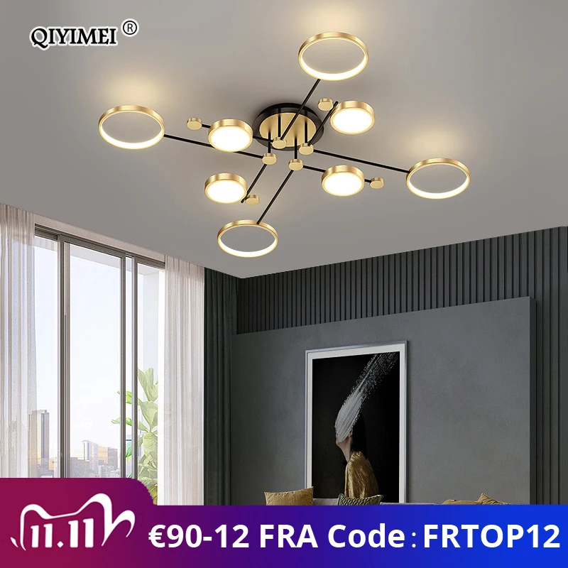 PROD 4001153613605 Modern LED Chandelier Lighting For Living Room
Bedroom New Lamp Gold Frame Aluminum Dropshipping Indoor Fixture Light
Lustres