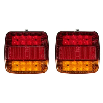 

LED Car Tail Light Truck Brake Stop License plate Lamp Universal Left+right 12V