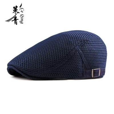 3 Mesh Navy 3 вида стилей мужские береты Кепка-восьмиклинка Гольф Вождение солнце плоская кепка таксиста берет газетчика береты мужские повседневные фуражки козырьки Кепка - Цвет: 3 Mesh Navy