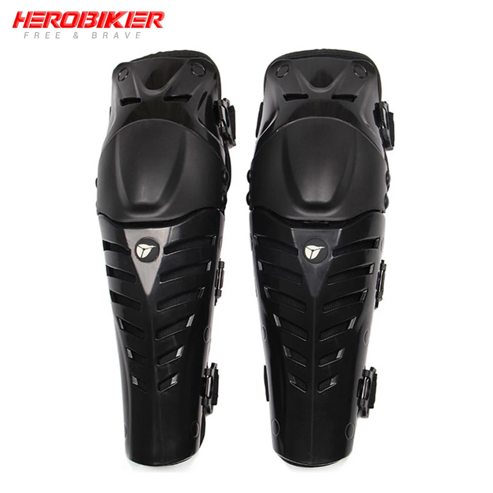 HEROBIKER Защитное снаряжение для мотокросса черное колена мотоциклетные