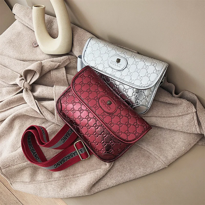 

2020 New Style WOMEN'S Fashion Handbag Bag Light Luxury Embossed Wallet Women's Versatile Broadband Chest Pack Casual Messenger