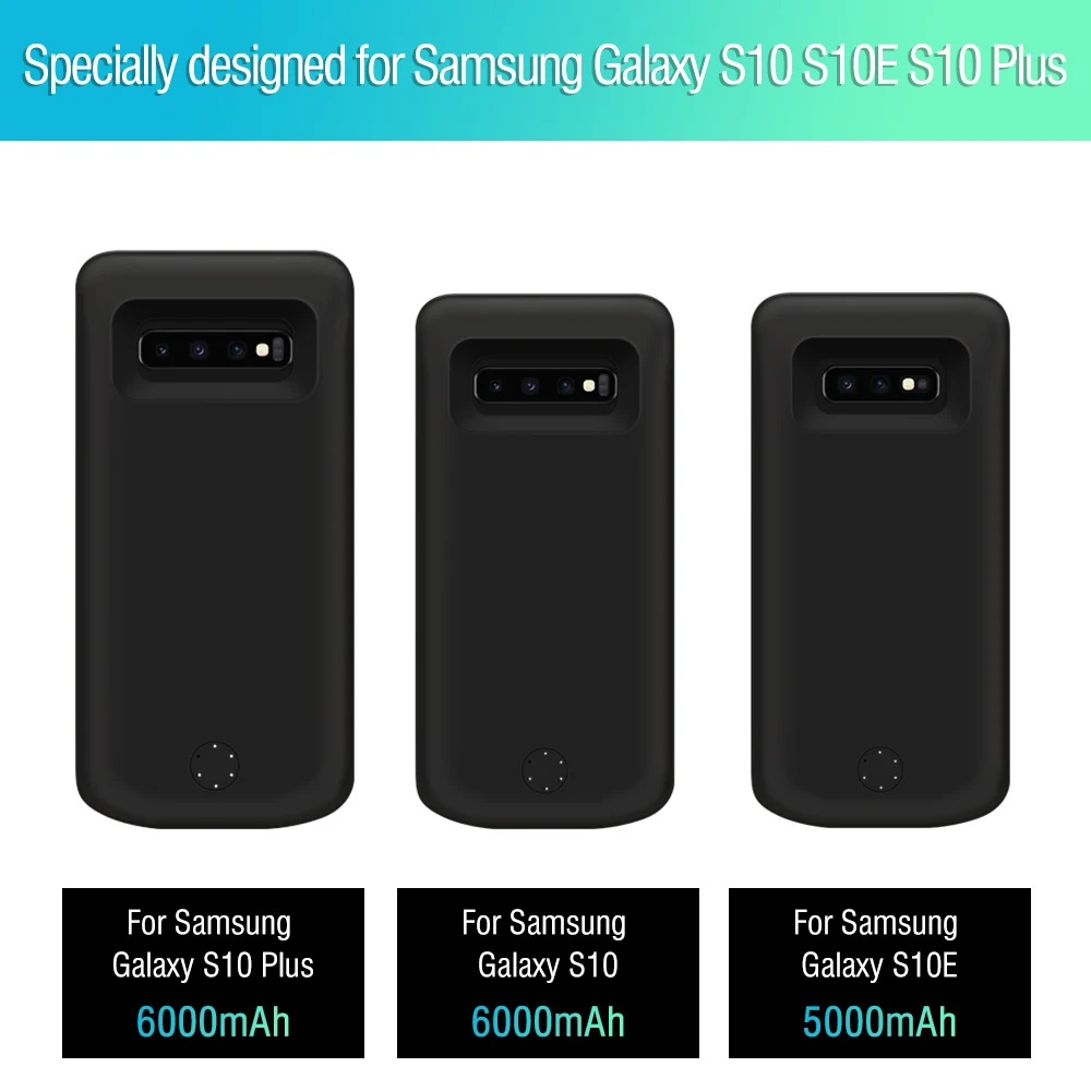 Зарядное устройство для samsung Galaxy S10/S10E/S10 Plus, мягкий ТПУ чехол для зарядки телефона