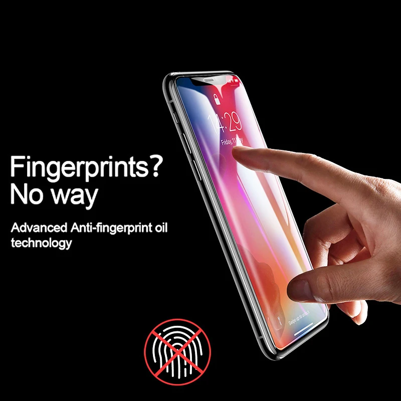 Luphie 3 шт. Защитная пленка для экрана из закаленного стекла для IPhone 11 Pro X XR XS Max 8 7 6 6S Plus Защитная стеклянная пленка для экрана с изогнутыми краями