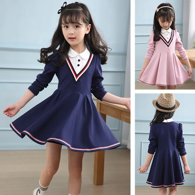 

Online Celebrity Girls' Shirt WOMEN'S Dress chao yang Gas Spring And Autumn Children Big Kid Spring Clothing Little Girl Spring