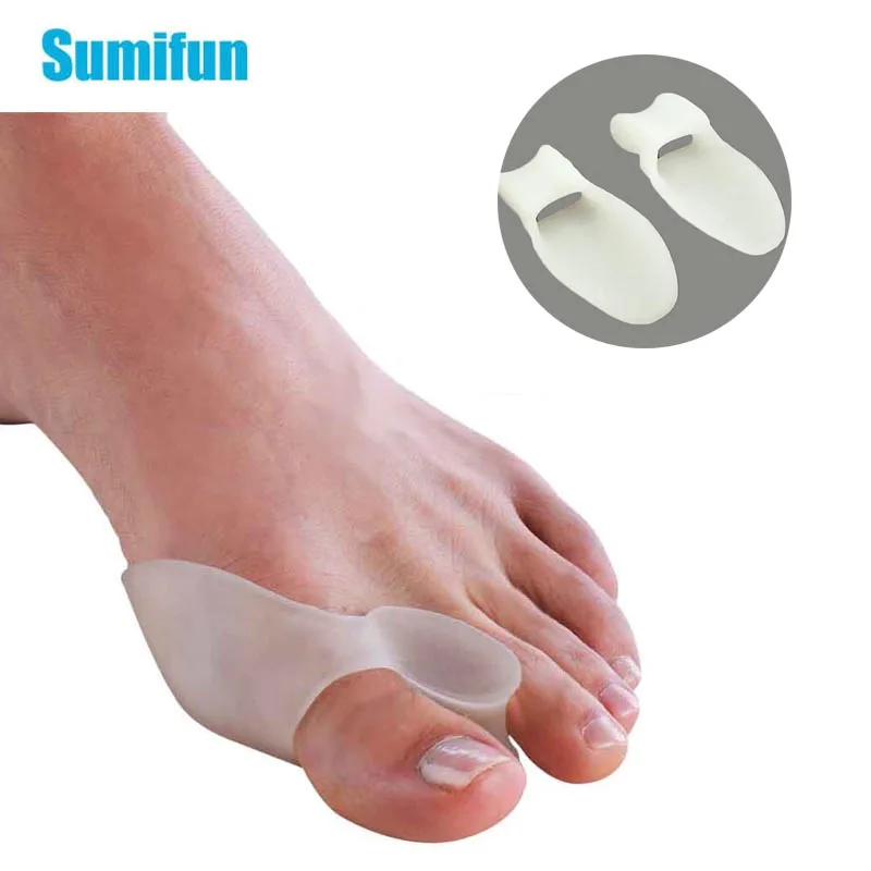 

Sumifun 4Pcs Hallux Valgus Corrector Silicone Gel Bunion Protectors Separators Straighteners Orthosis Foot Care